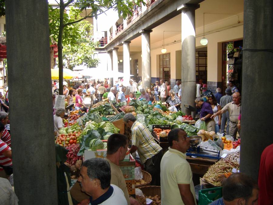 Freitagsmarkt in Funchal Freitagsmarkt in Funchal